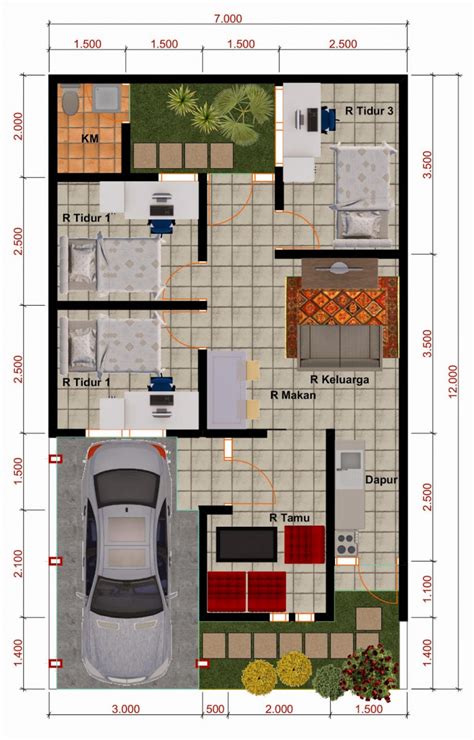 Desain Rumah 6x12 Keren Desain Id