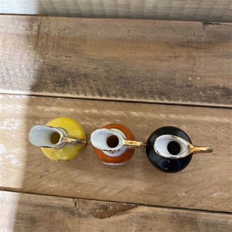Set Of 3 Decorative Miniature Jugs S