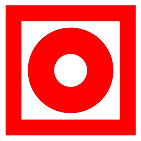 Знак F-10 Кнопка включения установок (систем) пожарной автоматики ...