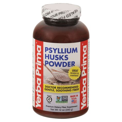 Save On Yerba Prima Psyllium Husks Powder Fiber Supplement All Natural Order Online Delivery Giant