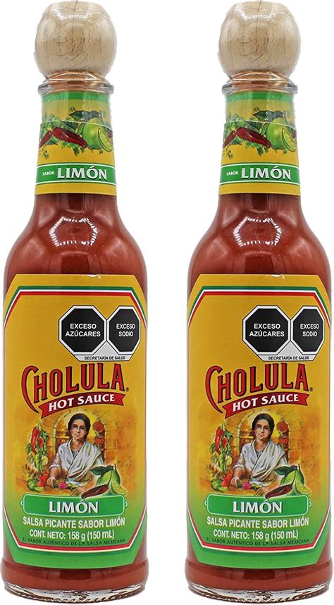 Cholula Limon Mexiacan Hot Sauce 150ml Pack Of 2 Amazon Co Uk Grocery