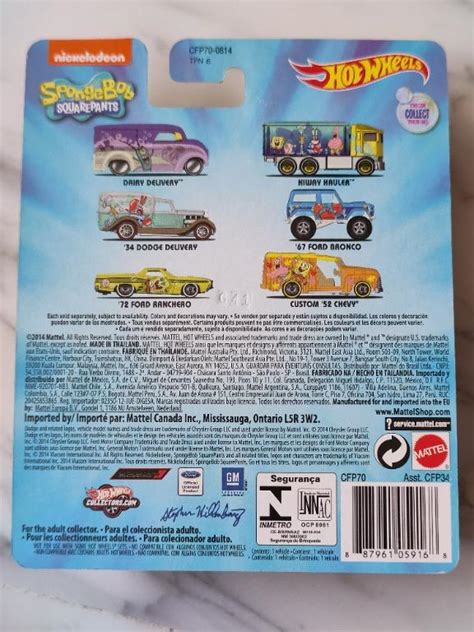 Hot Wheels Sponge Bob Hiway Hauler From Spongebob Squarepants Pop Culture Series Hobbies