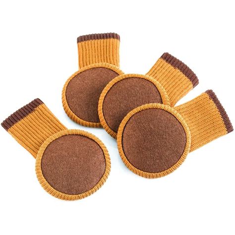 Ideaworks Furniture Booties Floor Savers Set Of 4 Light Brown