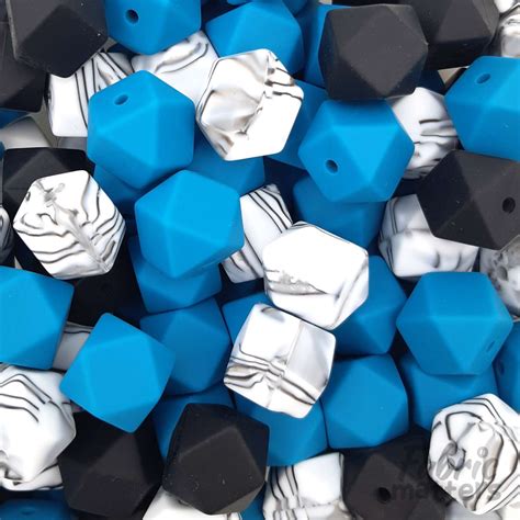 14mm Hexagon Silicone Beads Mini Matters