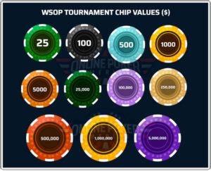 poker chip values standard tournament  home chip values
