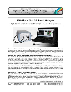 Fillable Online FTM Lite Film Thickness Desktop Gauges Product