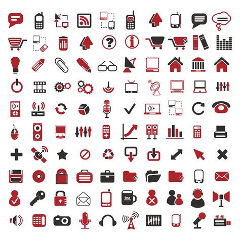 collection of various icon vector designs 22735452 Vector Art at Vecteezy