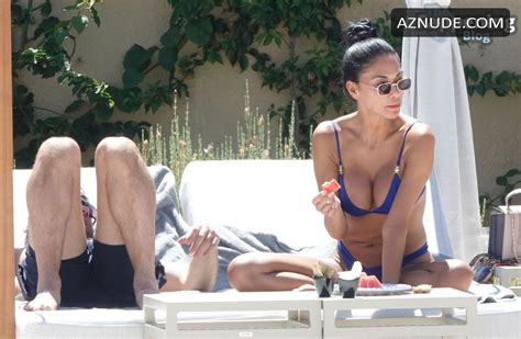 Nicole Scherzinger Sizzles In Sardinia In A Skimpy Blue Bikini AZNude