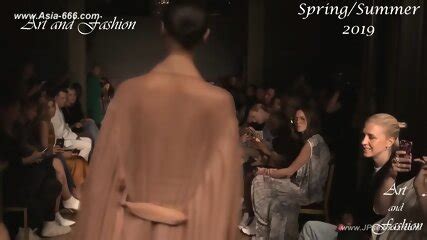 Blonde Model Lingerie Show