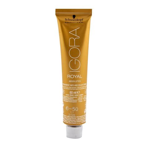 Buy Schwarzkopf Igora Royal Absolutes Hair Color 6 50 Dark Blonde Gold Natural Online At Best
