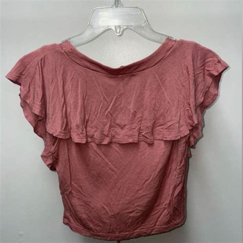 Charlotte Russe Cropped Blouse Ties In The Front In Depop