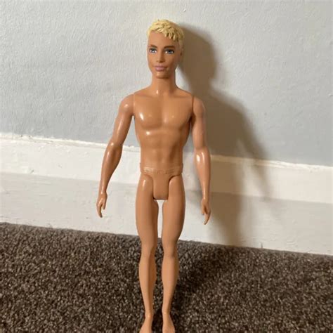 BARBIE FASHIONISTAS KEN Doll Blonde Molded Hair Nude Mattel 2015 3 99