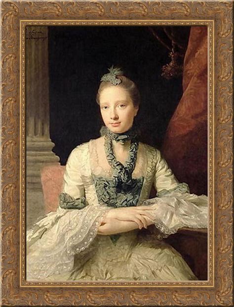 Lady Susan Fox Strangways 20x24 Gold Ornate Wood Framed Canvas Art By