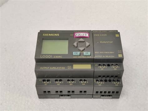 Siemens Logo 230RC 6ED1 052-1FB00-0BA6 + DM8 230R 6ED1 055-1FB00-0BA1