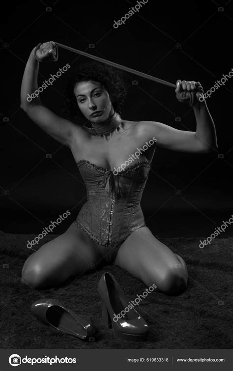 Sexy Beautiful Woman Seductive Lingerie Black Background Stock Photo By Zhagunov