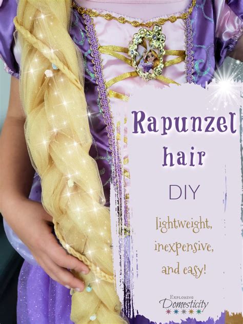 Rapunzel Hair DIY: Lightweight and inexpensive! ⋆ Exploring Domesticity