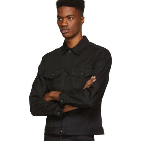 Naked And Famous Denim Black Selvedge Denim Classic Fit Jacket Naked And Famous Denim