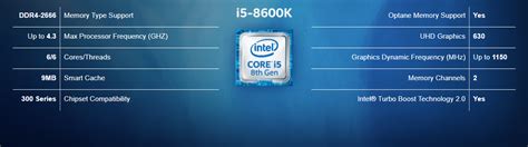 Intel Core i5-8600K 3.6 GHz 6-Core LGA 1151 Processor BX80684I58600K