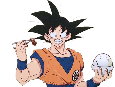 Goku In Shintani Style With A Bowl Of Rice Render By Godzilla2000jr On
