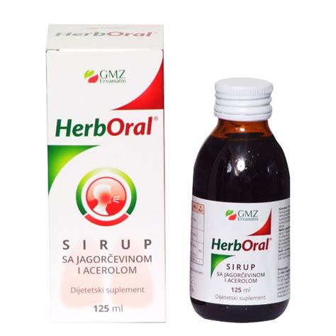 HERBORAL SIRUP JAGORČEVINA I ACEROLA 125ML On line Apoteka Janković