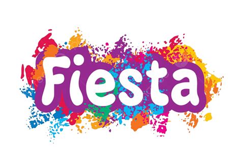 Abstract Logo For The Fiesta Vector Illustration Paint Cheerful Art ...
