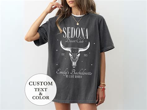 Custom Sedona Bachelorette Party Shirts Western Luxury Bachelorette