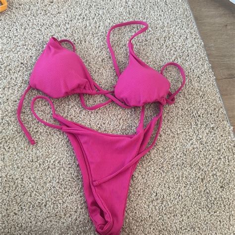 Swim Vibrant Pink Bikini Set Poshmark