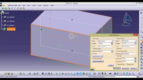 Basic Tutorial Of Catia V5 R20 Youtube