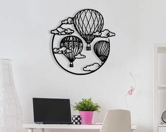 Hot Air Balloon Garden Art Etsy