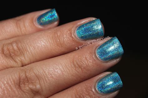 A Polish Addiction Born Pretty Blue Holo Nail Polish