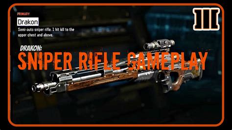 Road To Diamond Snipers Black Ops 3 Drakon Semi Auto Sniper Rifle