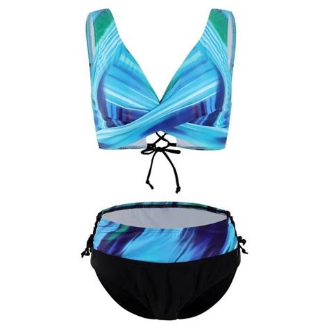 MAILLOT DE BAIN Ensemble de slips de soutien gorge à col en V sans fil ensemble de bikini style