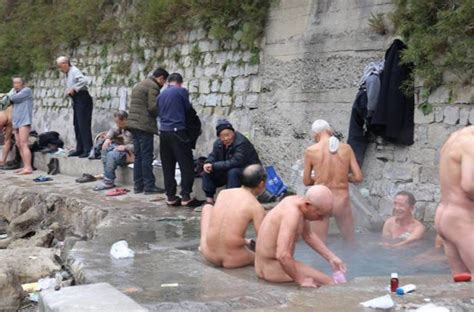 People Don T Appreciate Chinese Grandpas Getting Naked In A Hot Spring After Flood