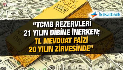 Ktisatbank N Piyasa Analizi Tcmb Nin Rezervleri Y L N En D K