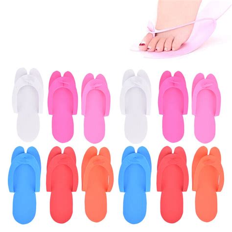 12 Pairs Disposable Foam Slippers Salon Spa Pedicure Sandals Foam Slipabf Ebay