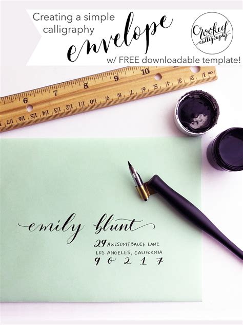 How To Create A Simple Calligraphy Envelope Great For Beginners