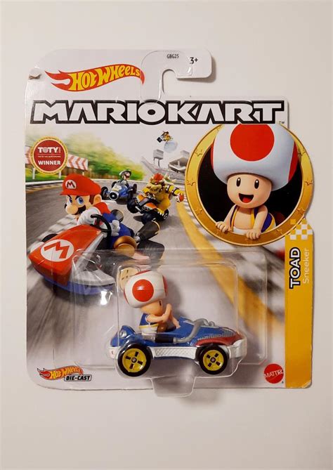 Hot Wheels Mariokart Toad Mach 8 velká karta Aukro