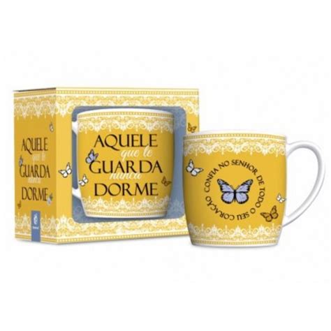 Caneca Porcelana Urban Aquele Que Te Guarda Nunca Dorme Ml Brasfoot