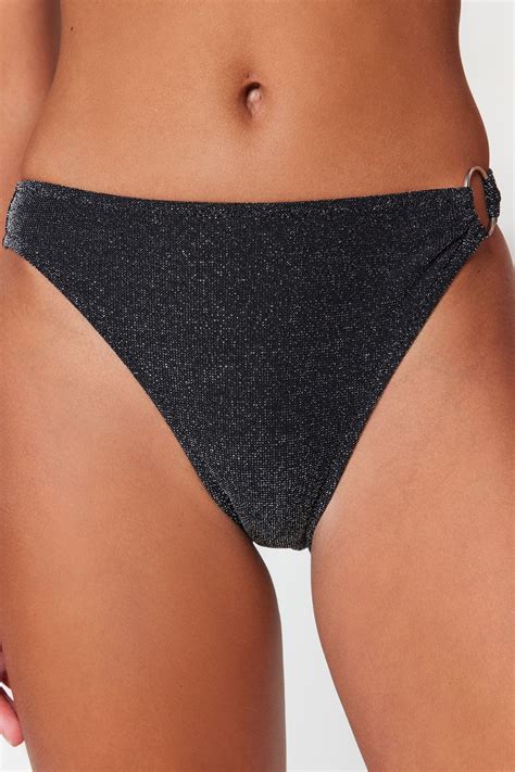 Trendyolmilla Siyah Aksesuarlı Simli Regular Bikini Altı TBESS23BA00272 Fiyatı Yorumları