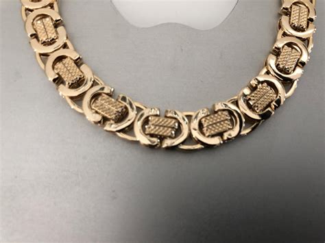 Mens 18k Gold Filled Curb Cuban Chain Necklace Bracelet Sets Heavy