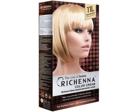 Richenna Крем краска для волос с хной 11L Bleaching Blonde новая