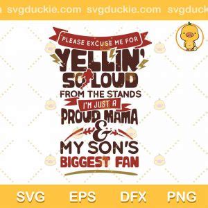 Proud Mama SVG, Quotes Mama Football SVG PNG DXF EPS