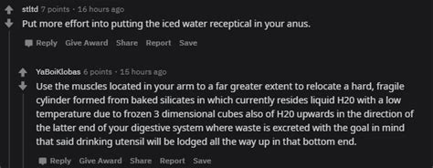 Put An Ice Cube In Your Ass R IncreasinglyVerbose