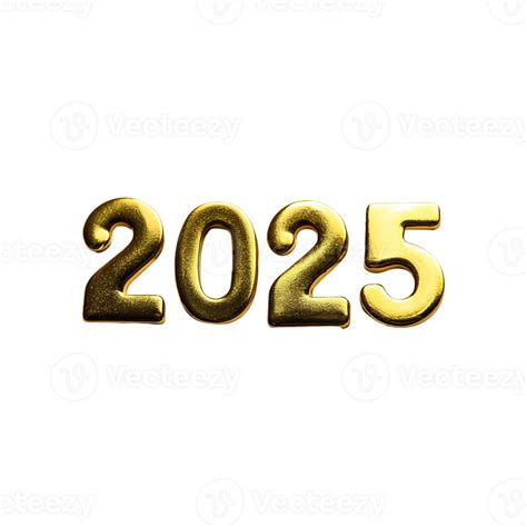 2025 Gold Symbol isolated on transparent background 46823639 PNG