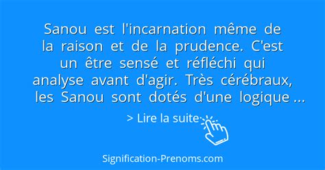 Signification du prénom Sanou | Signification-Prenoms.com