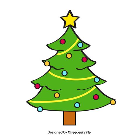 Christmas Tree Clipart Vector Free Download