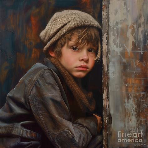 Homeless Boy Digital Art By Jutta Maria Pusl Pixels