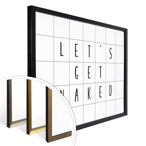 Poster Mit Raster Let S Get Naked Wall Art De