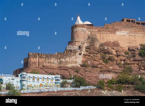 Jodhpur Rajasthan India The Mehrangarh Fort And Jaswant Thada