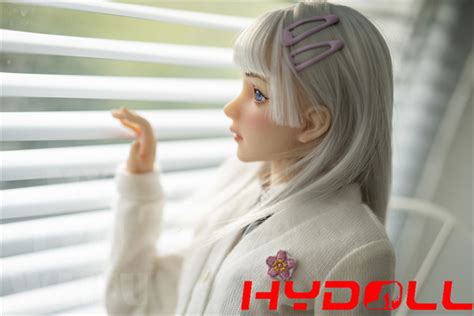60CM Full Silicone Silver Hair Student Mini Sex Doll HYDOLL NET
